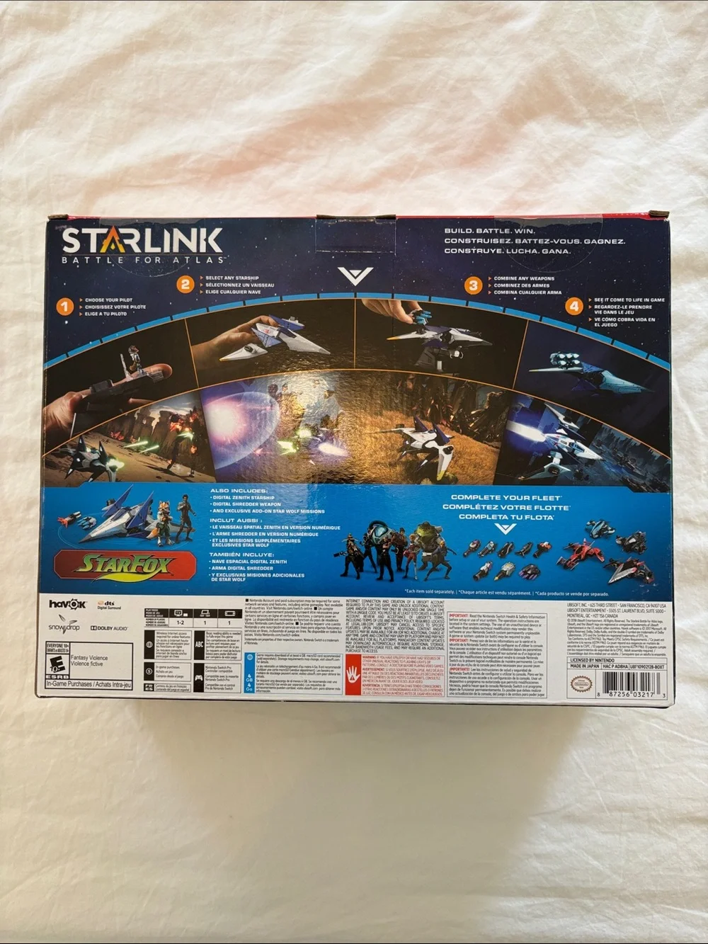 Nintendo Switch Starlink Battle for Atlas Starter Pack - Blue & White Arwing